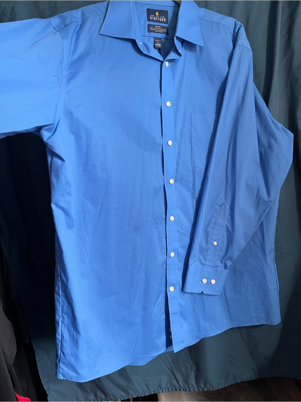 Stafford Men's Royal Blue Dress Shirt